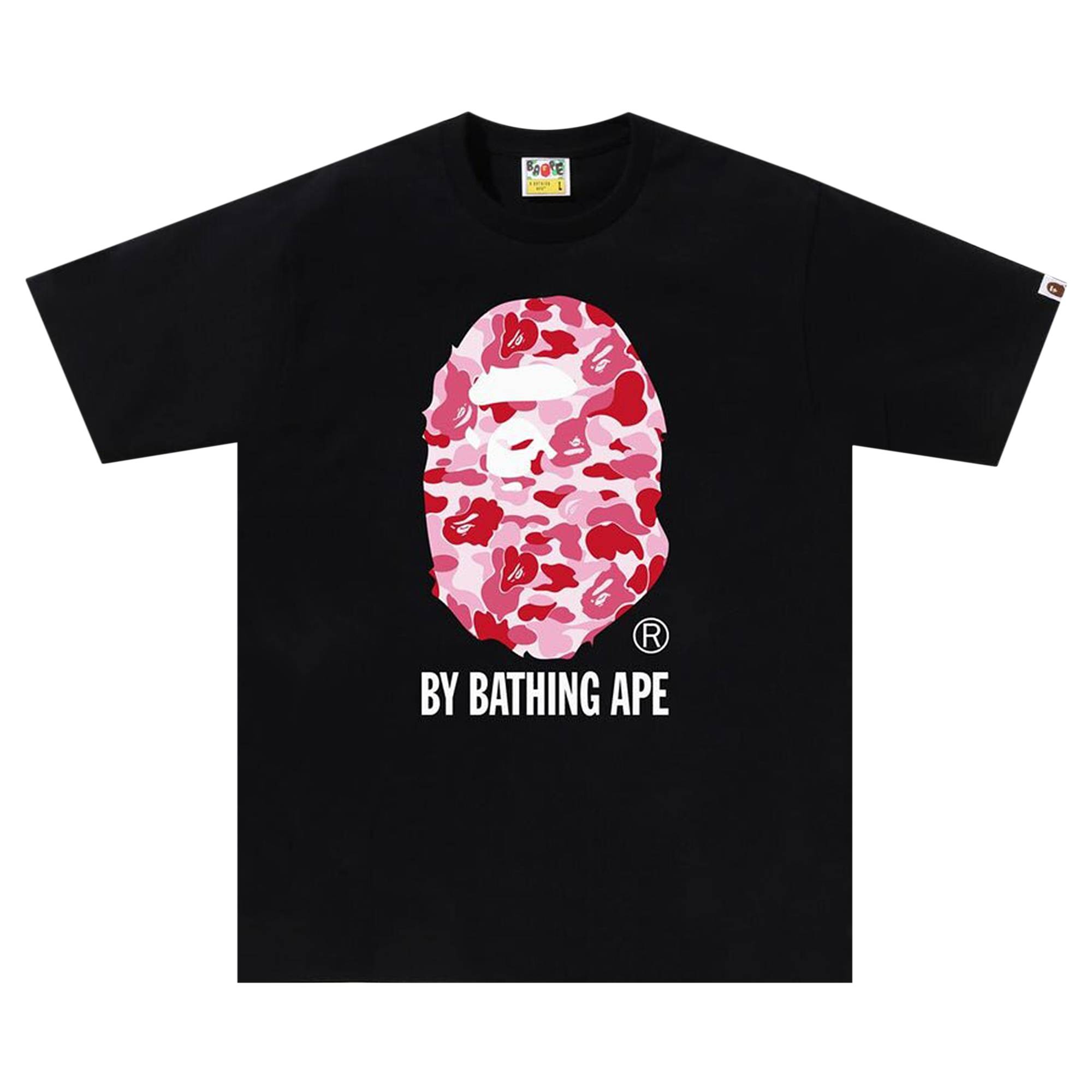 BAPE ABC Camo By Bathing Ape Tee 'Black/Pink' - 1