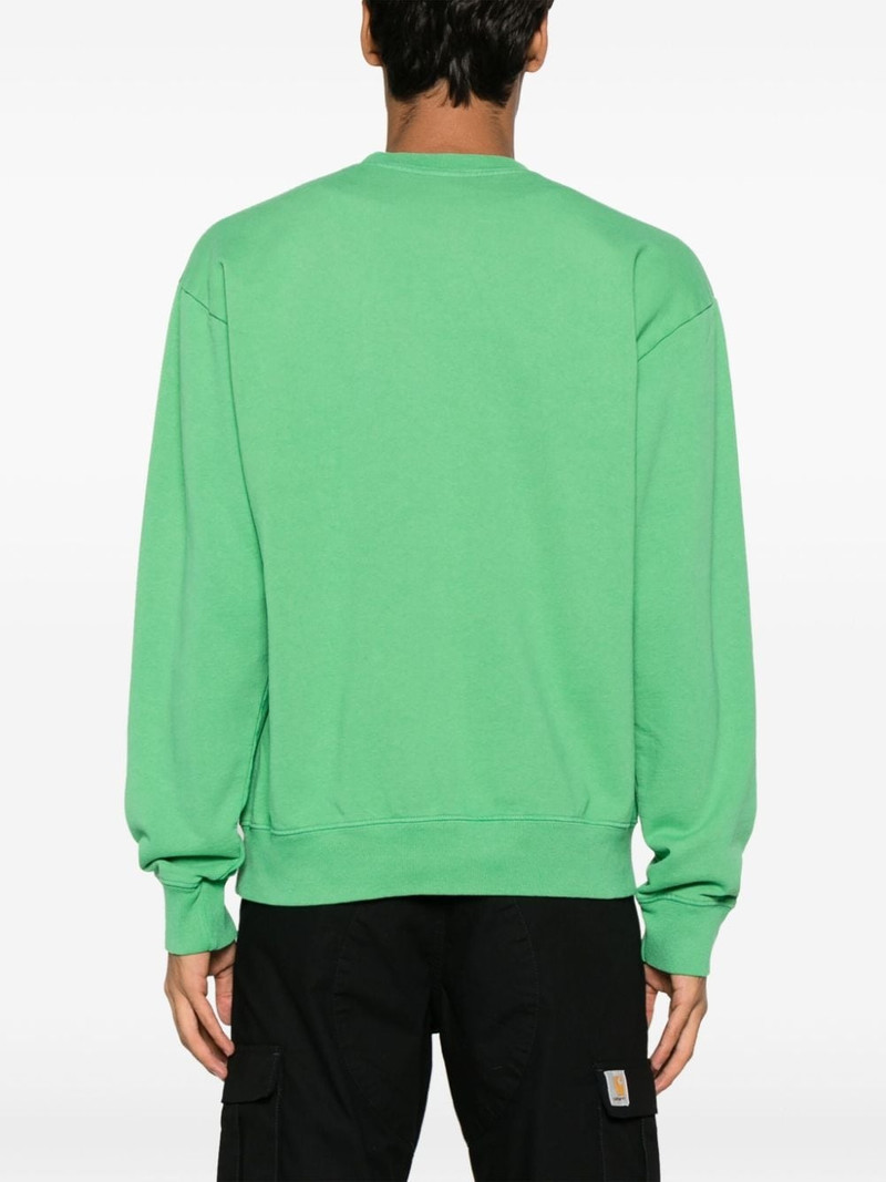 slogan-print cotton sweatshirt 4