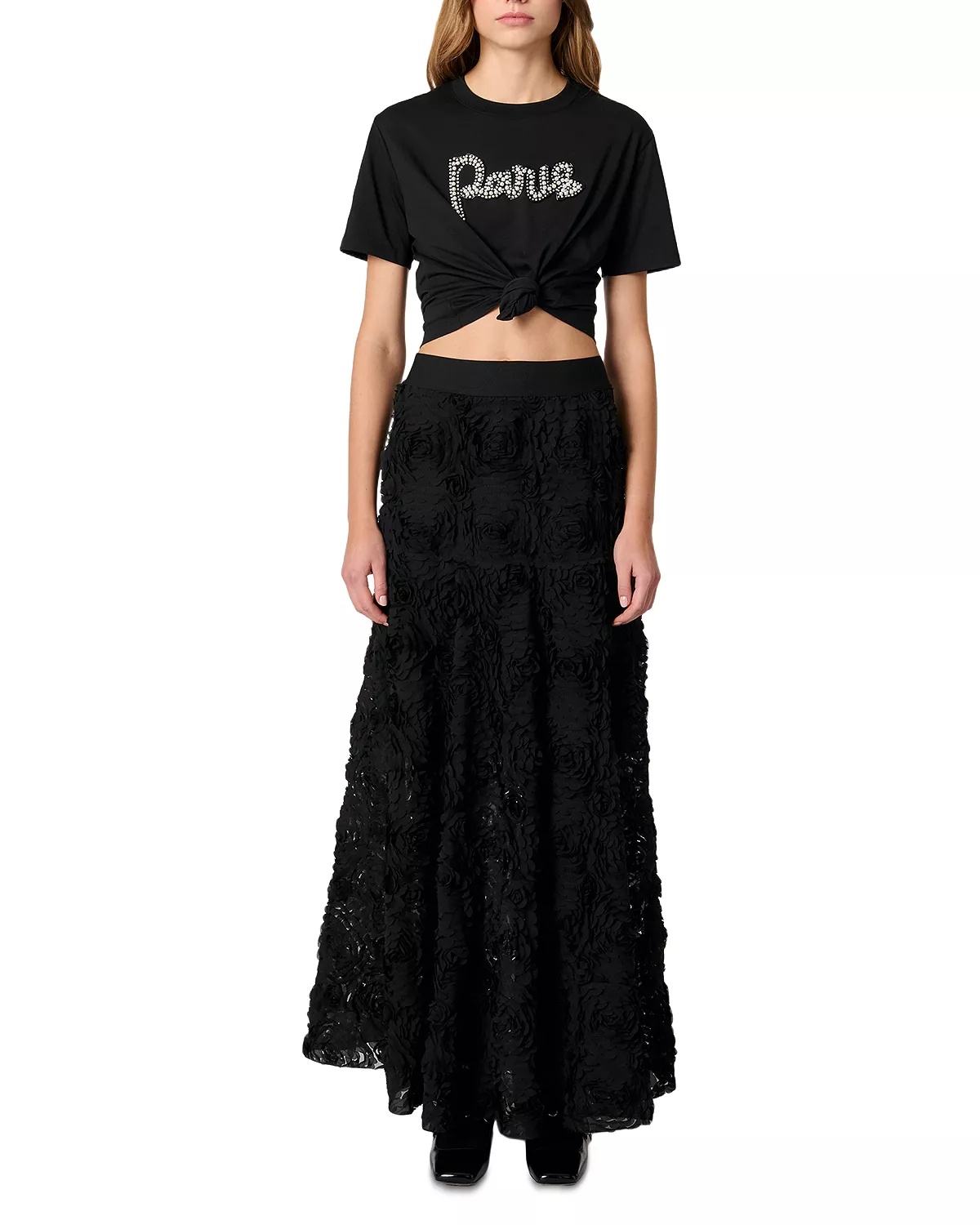 Long Embroidered Skirt - 8