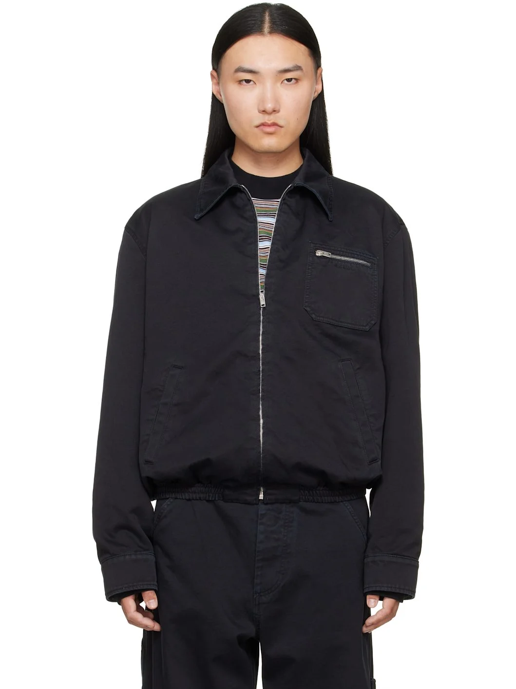 Black Zip Jacket - 1