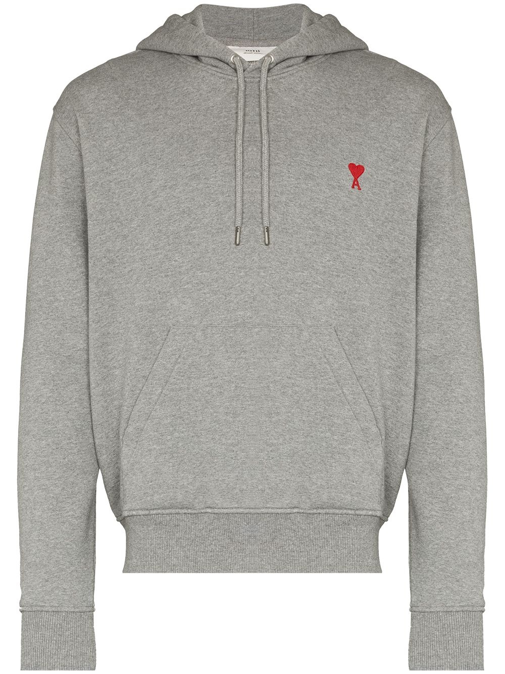 Ami Coeur logo-embroidered hoodie - 1