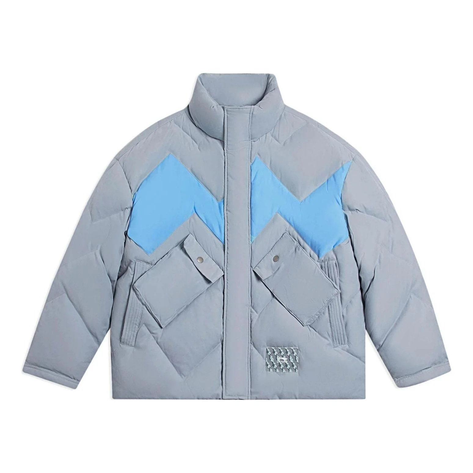Li-Ning Warm Down Jacket 'Grey Blue' AYMS163-4 - 1