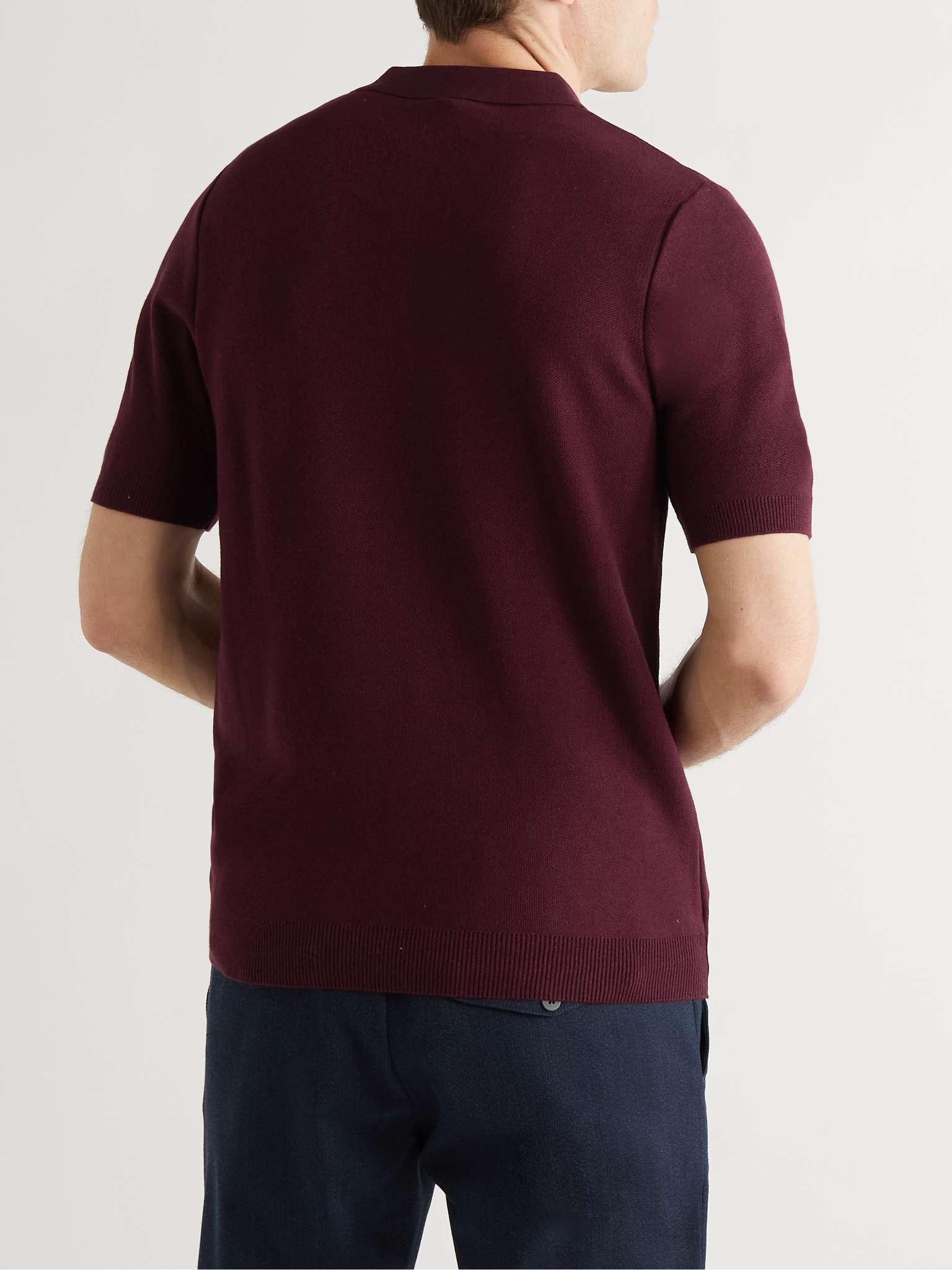 Slim-Fit Cotton-Piqué Polo Shirt - 4