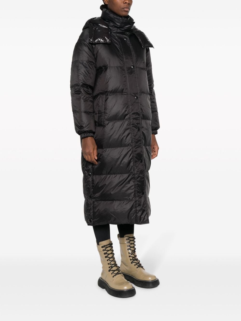 high-neck padded coat - 3