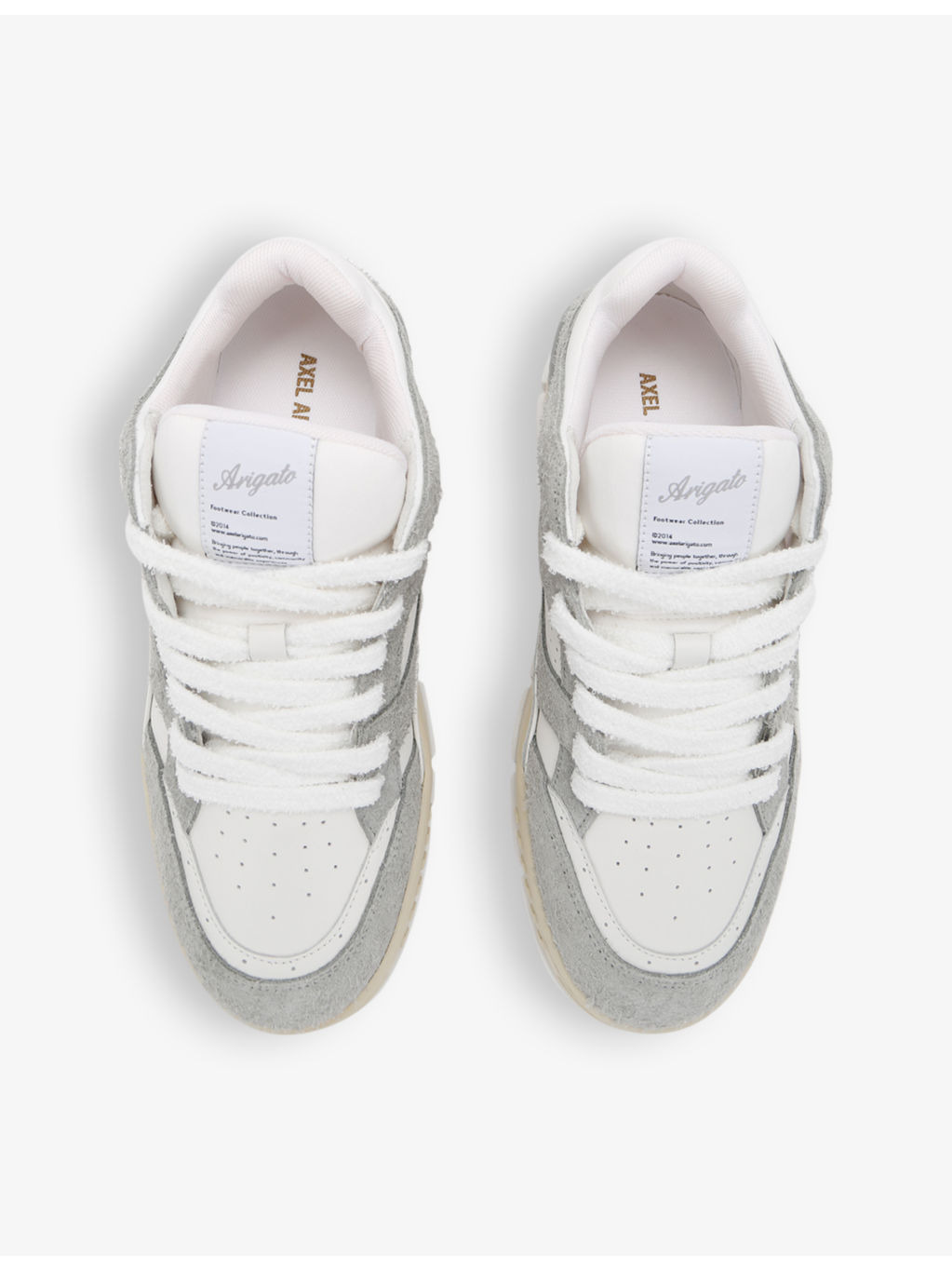 Area Lo brushed-suede and leather low-top trainers - 2