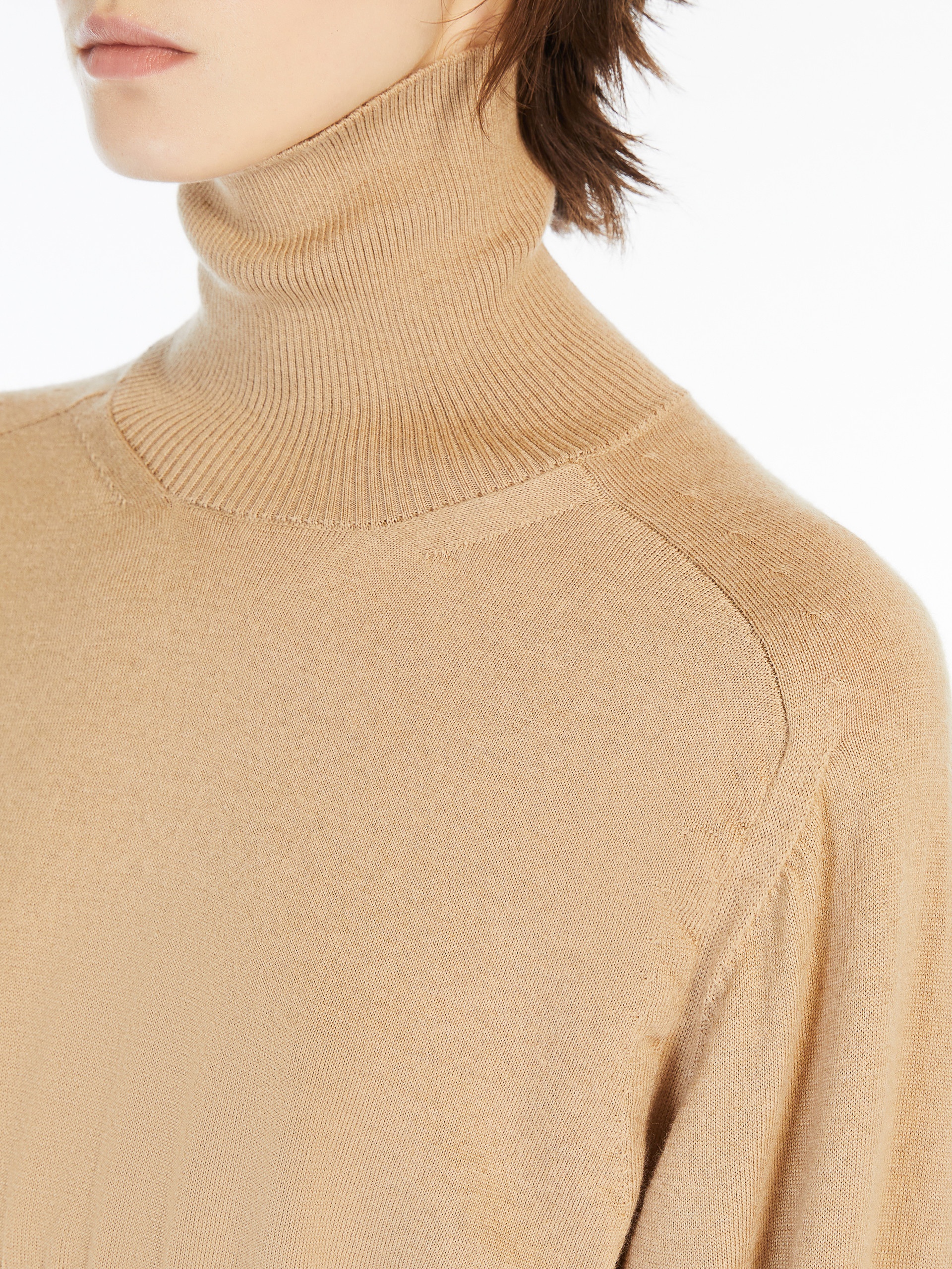 ULULATO Cropped mock polo-neck sweater - 5