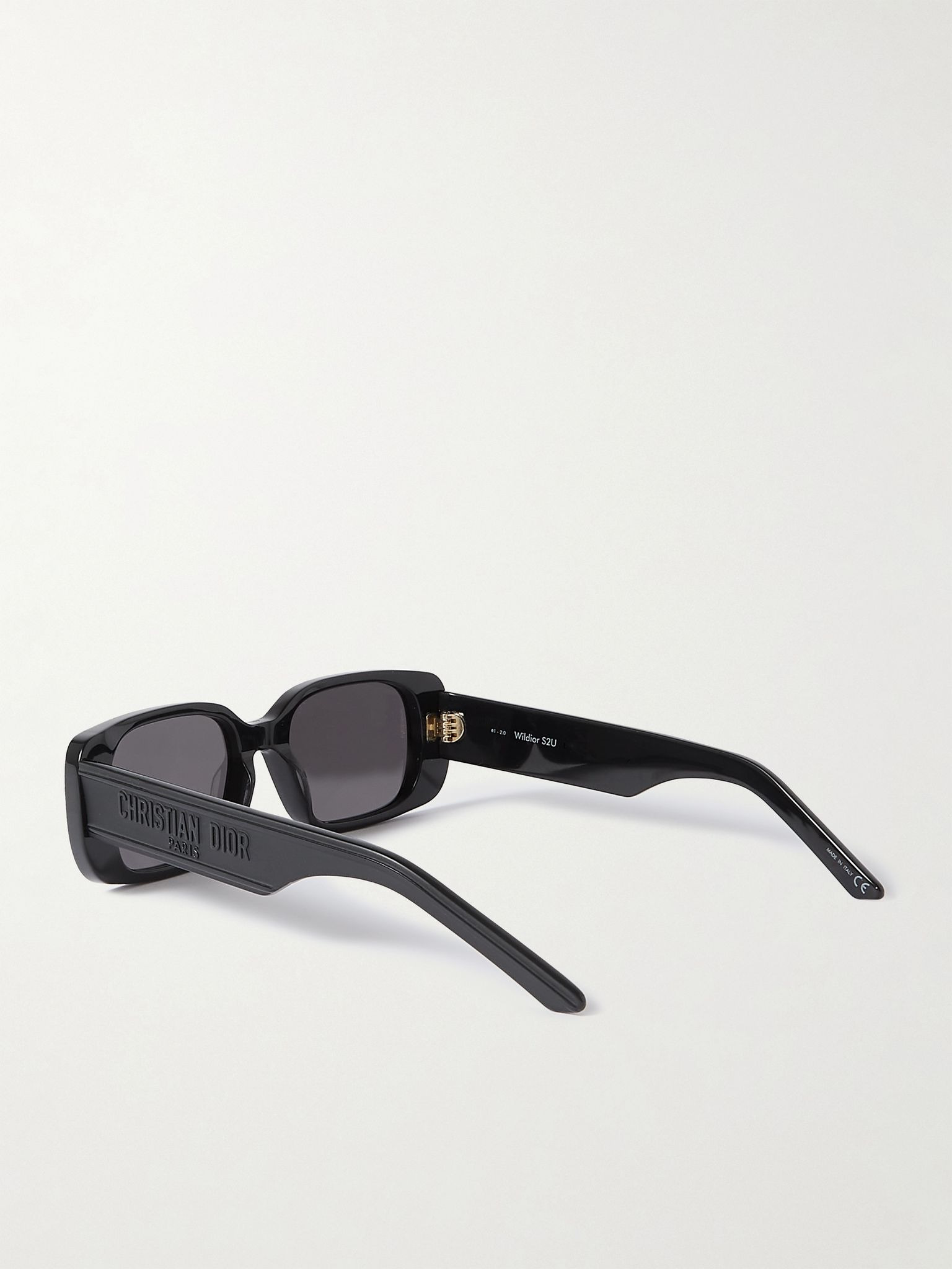 Wildior S2U rectangular-frame acetate sunglasses Black - 3