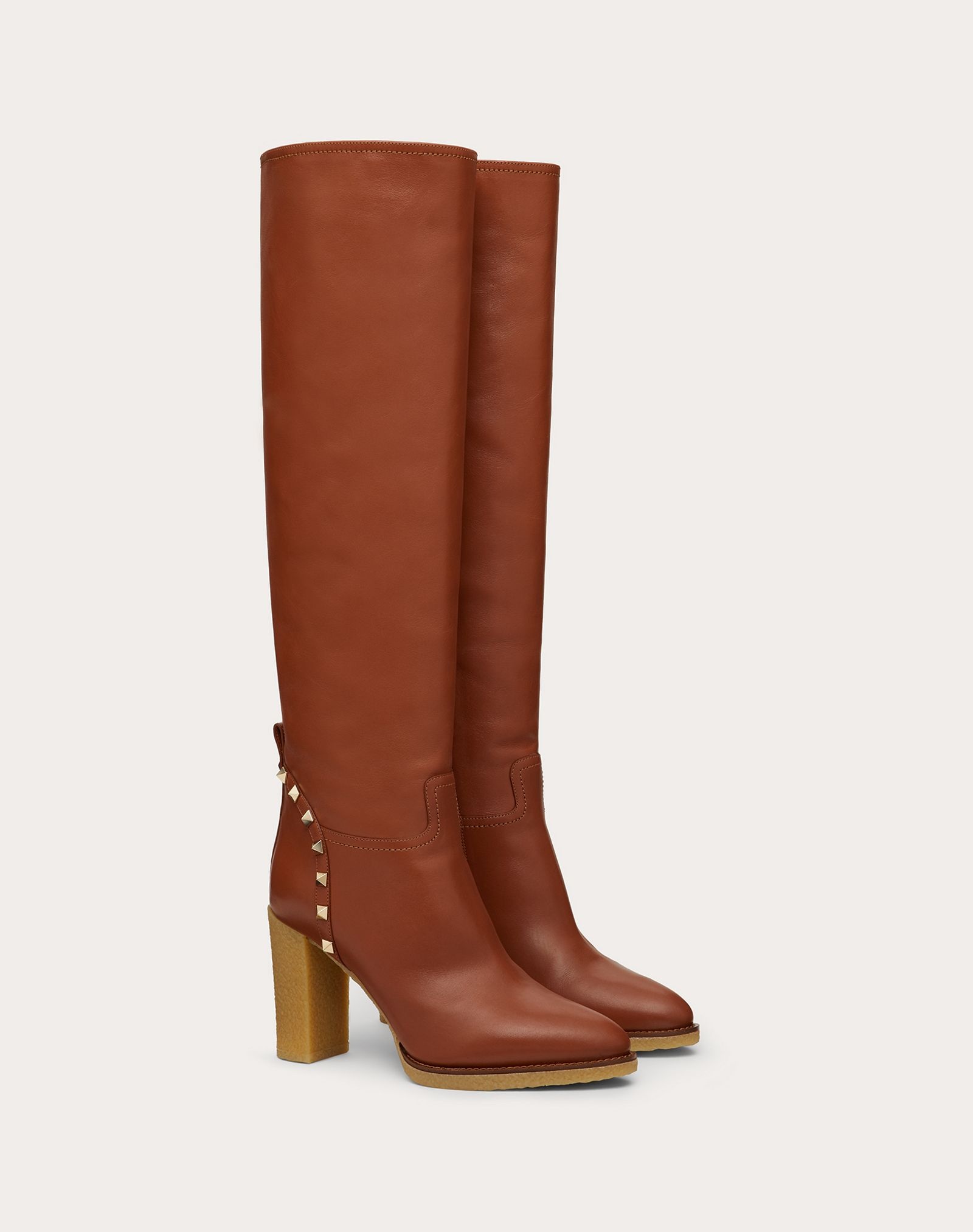 Rockstud Calfskin Leather Boot 95 mm - 2