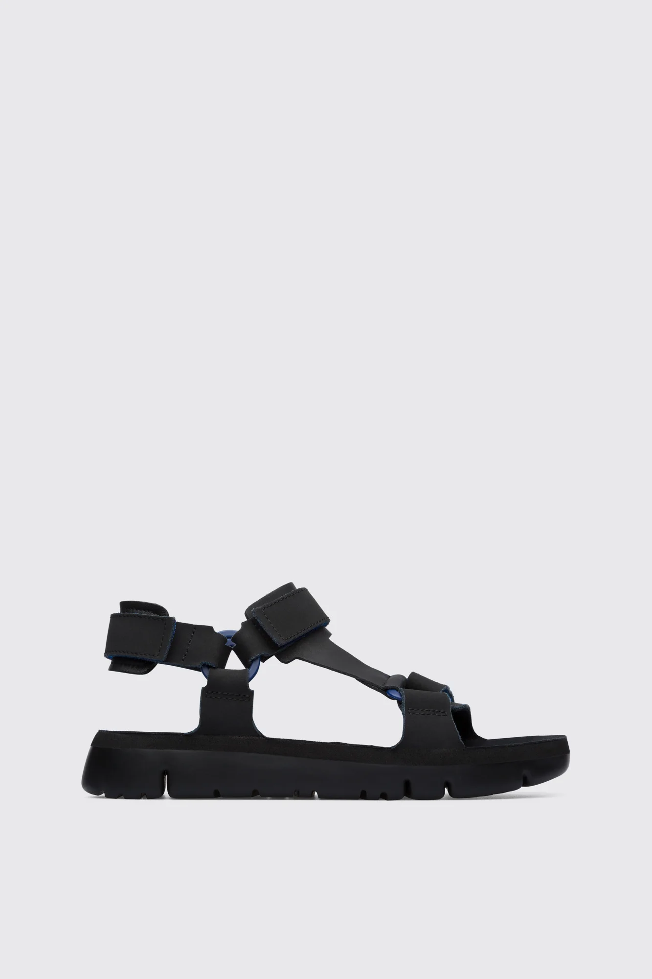 Oruga Black sporty strap sandal for men - 1