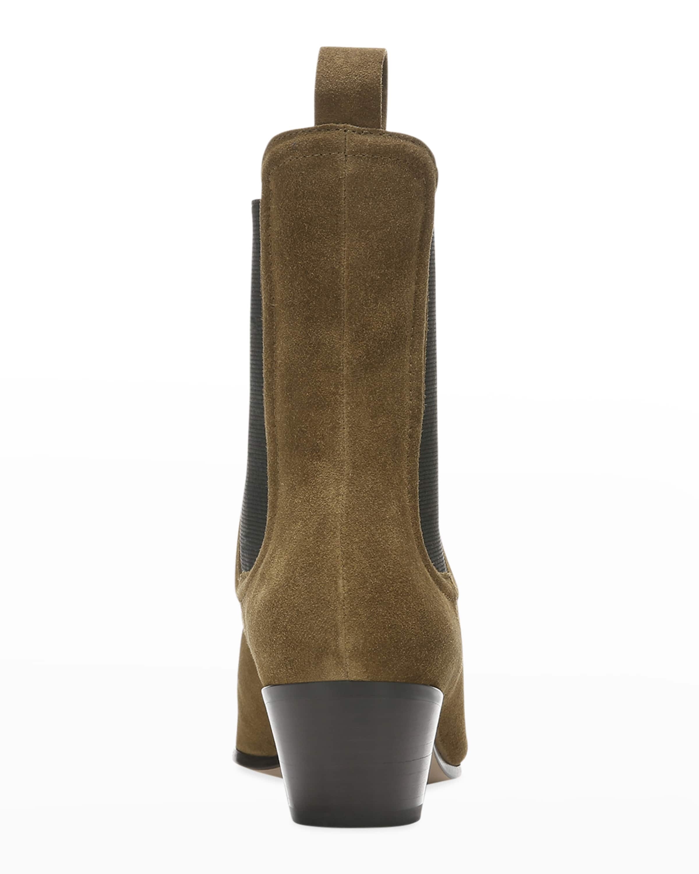 Lada Suede Chelsea Ankle Booties - 4