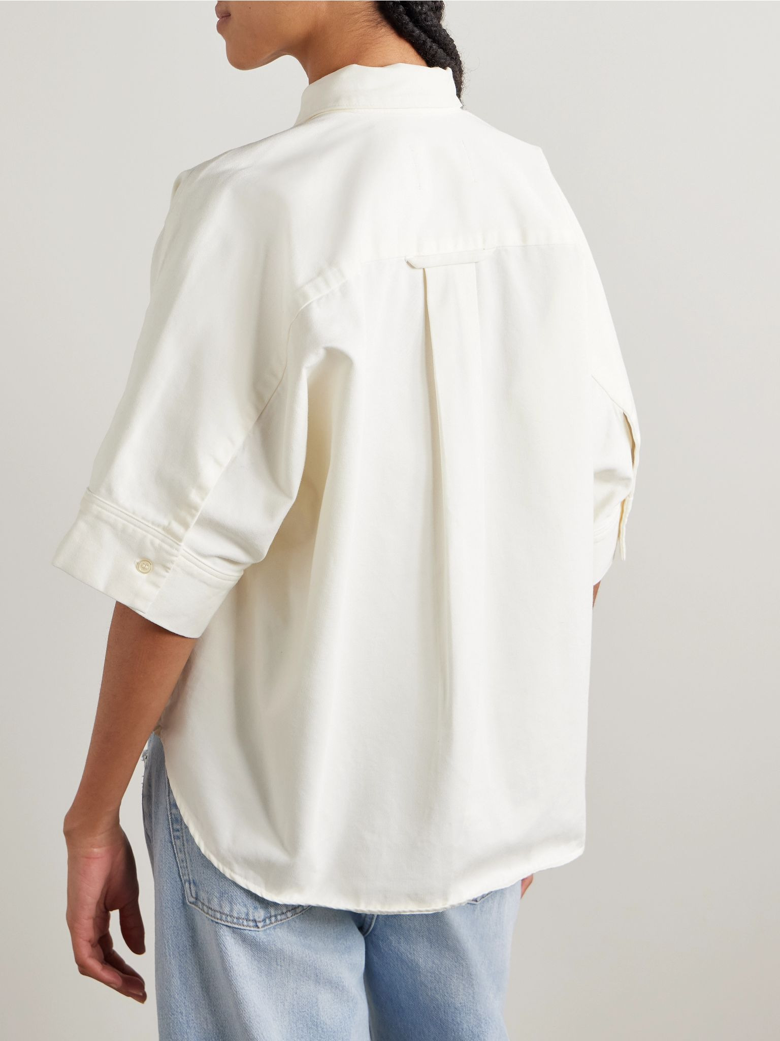 Claire Origami cotton shirt Ivory - 4