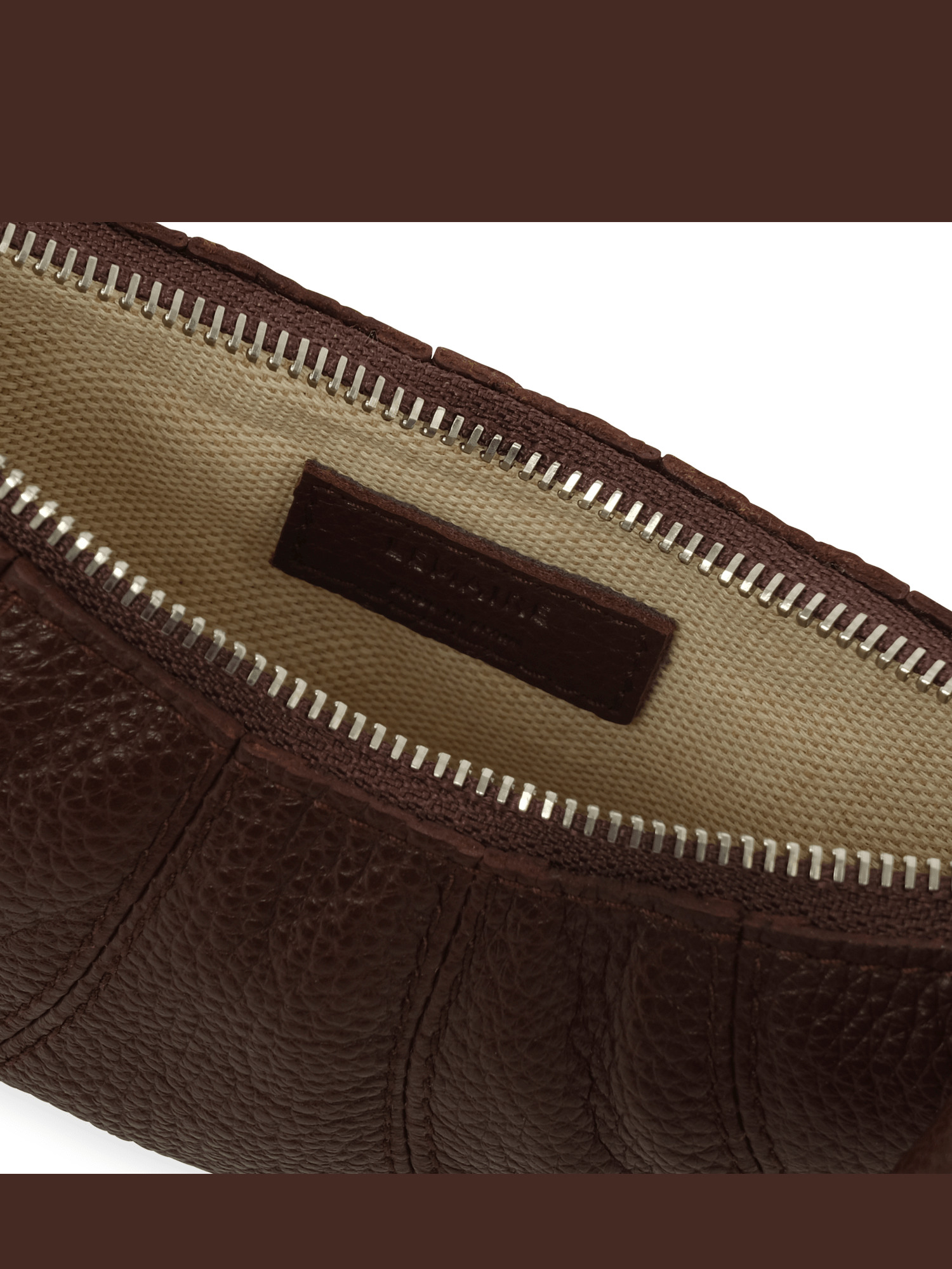 Crossbody Croissant Coin Purse in Roasted Pecan - 3