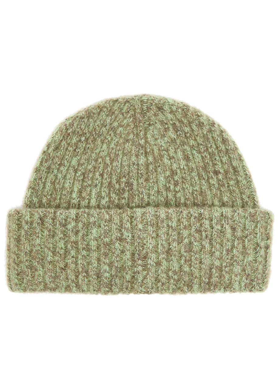 Ganni Melange Brushed Wool-blend Beanie - 2