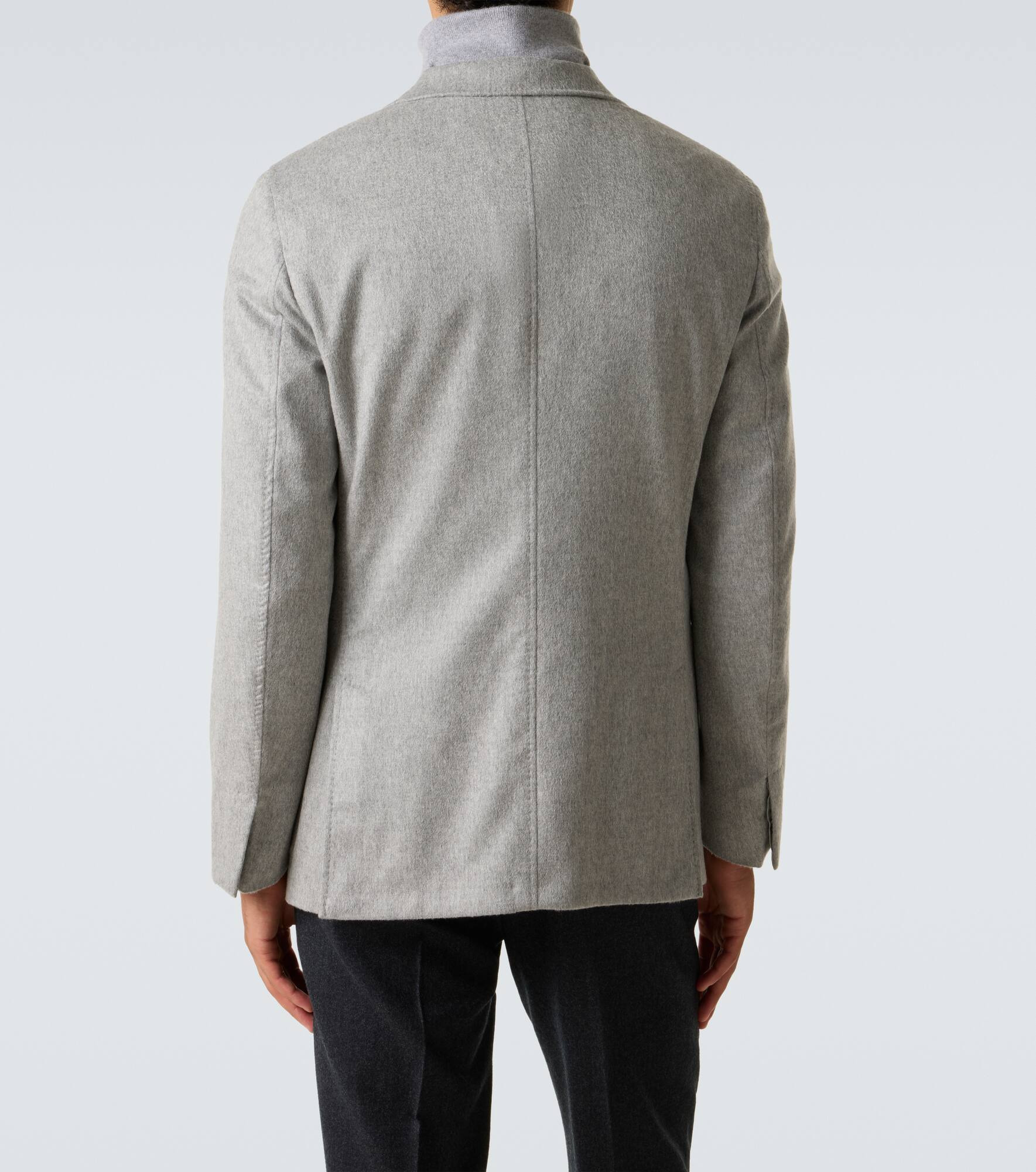Layered cashmere blazer - 4