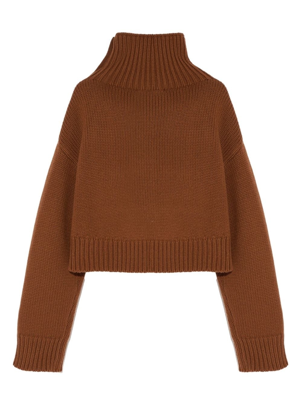 cropped knit jumper - 2