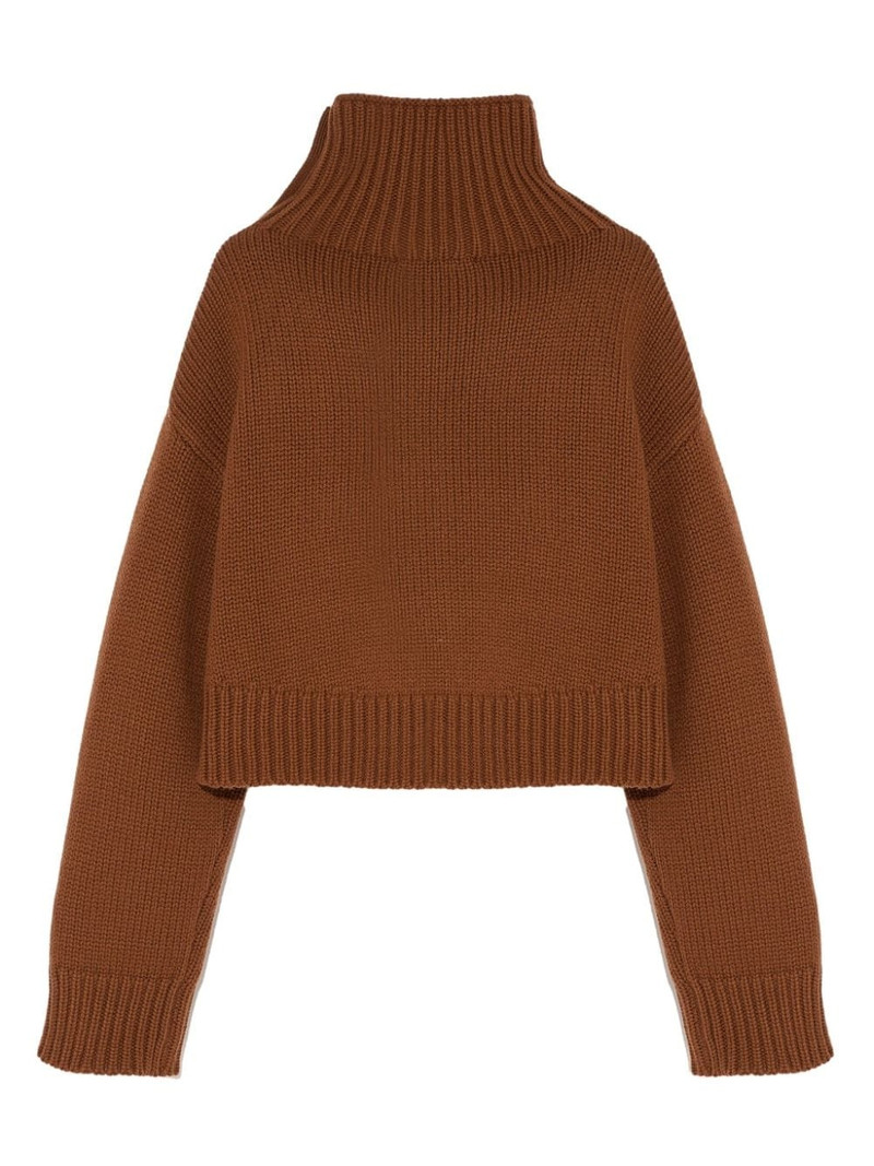 Yves Salomon cropped knit jumper outlook