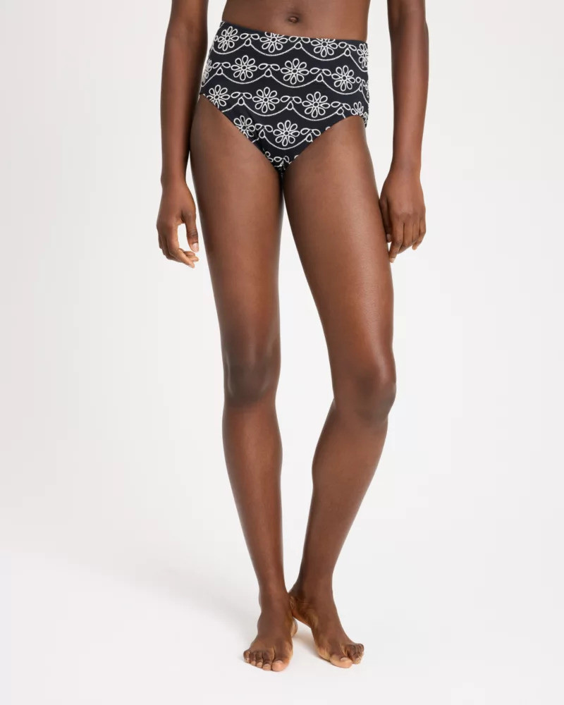 Eyelet High Waist Bikini Bottom 1