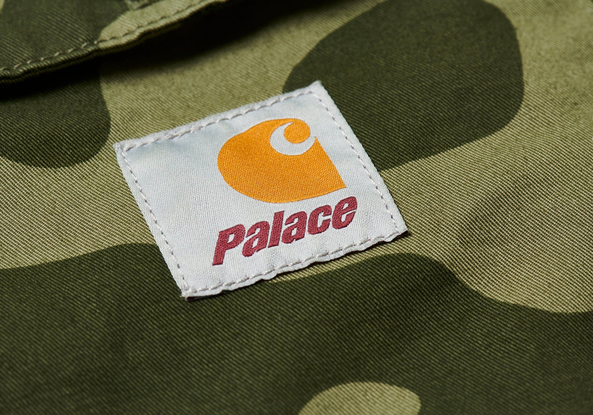 PALACE CARHARTT WIP LONGSLEEVE MASTER SHIRT DOLLAR GREEN CAMO - 3