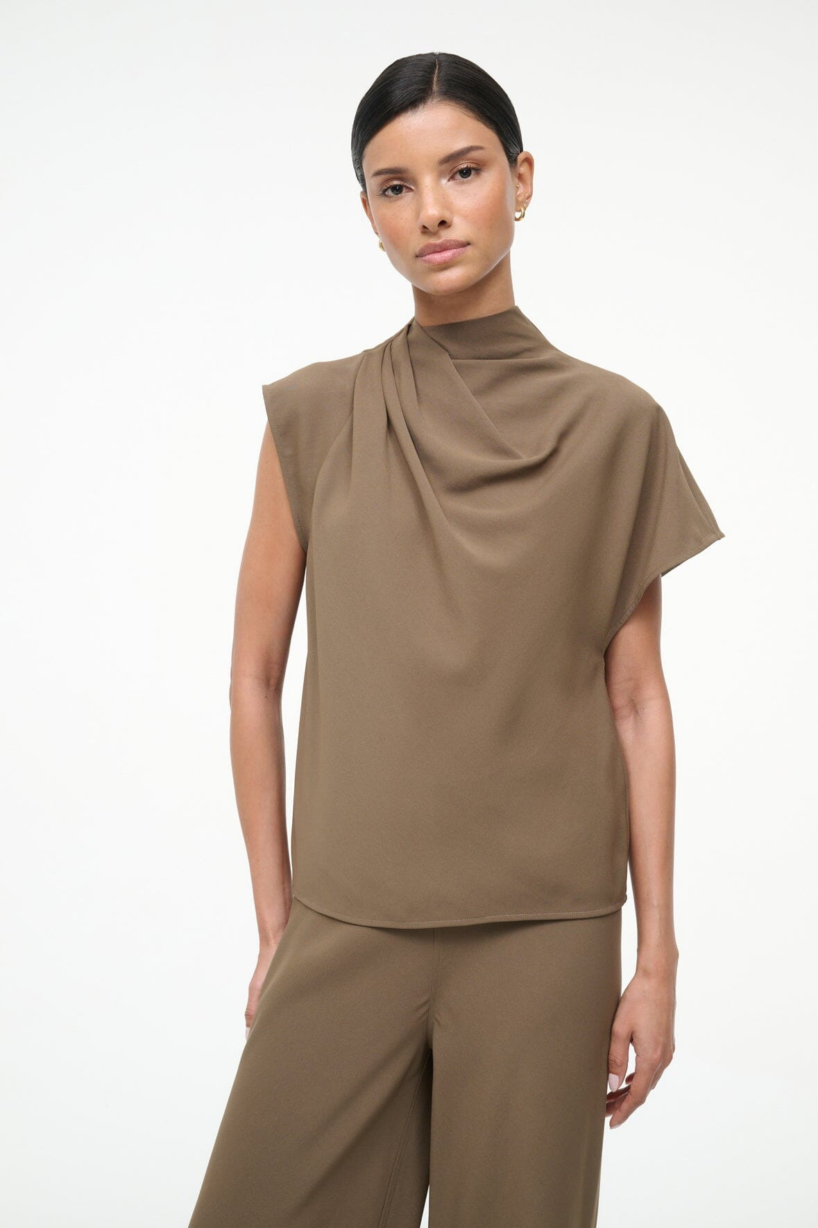 STAUD DAVINA TOP TRUFFLE - 2