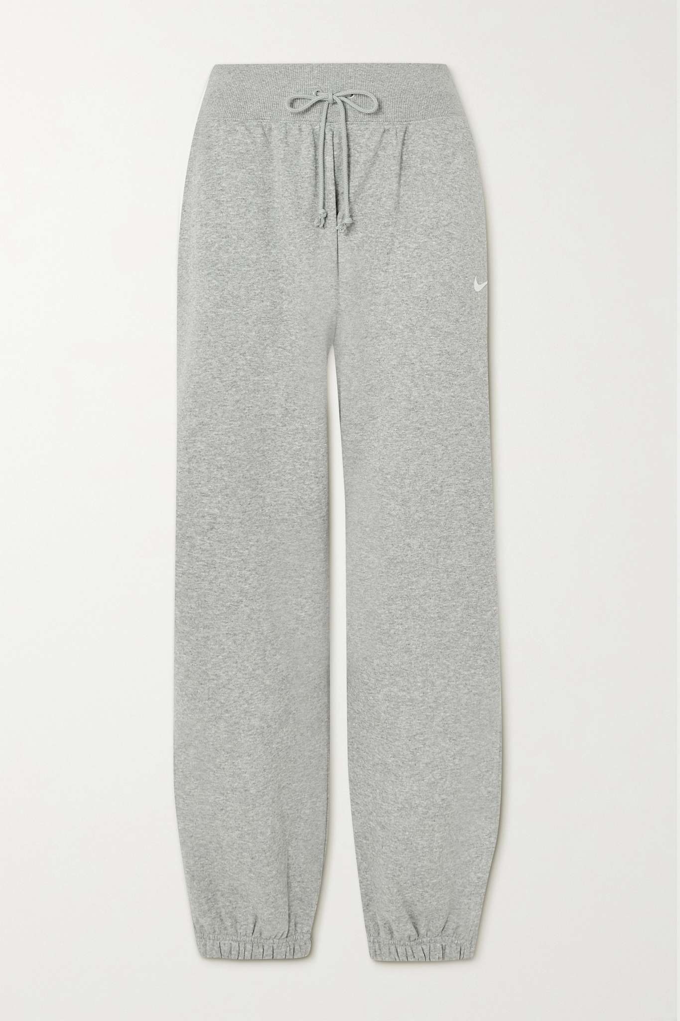 Cotton-blend jersey track pants - 1