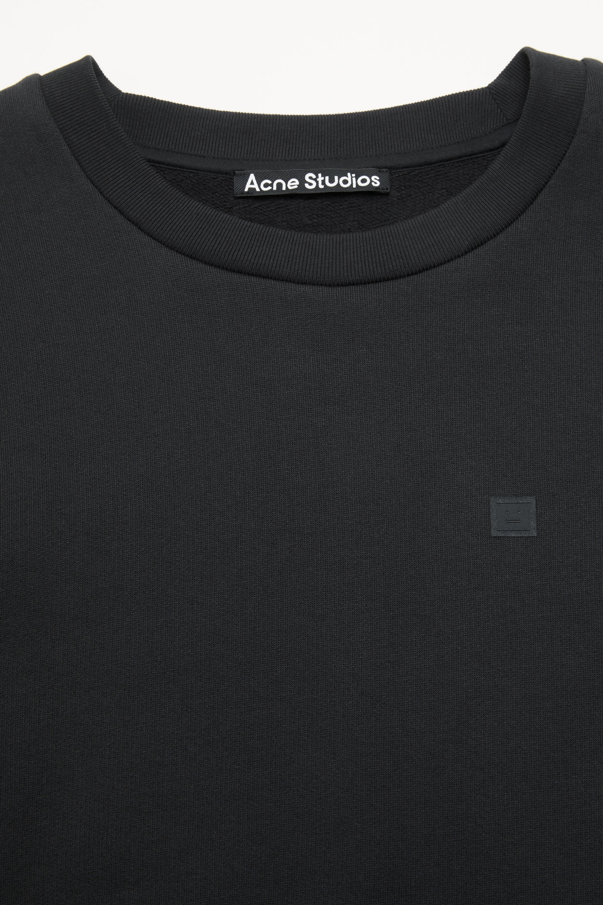 Crew neck fleece sweater - Black - 5