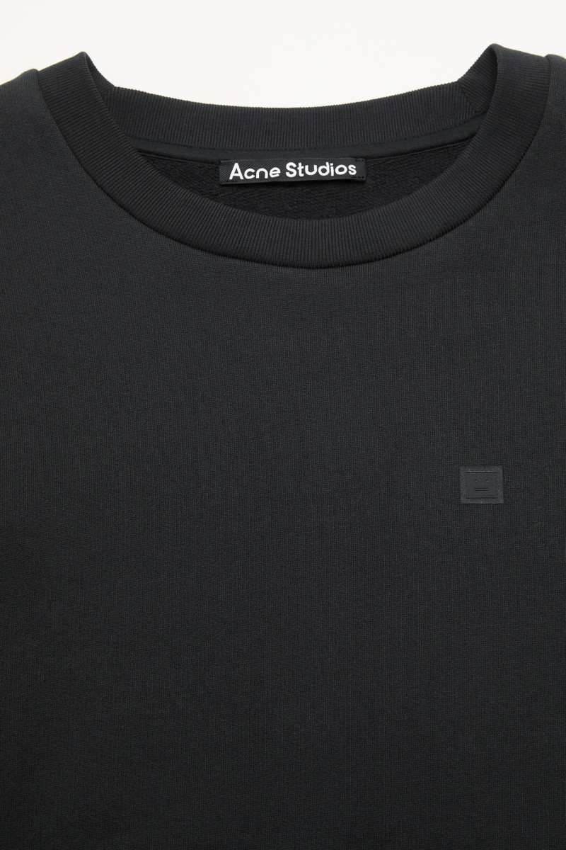 Crew neck fleece sweater - Black 4