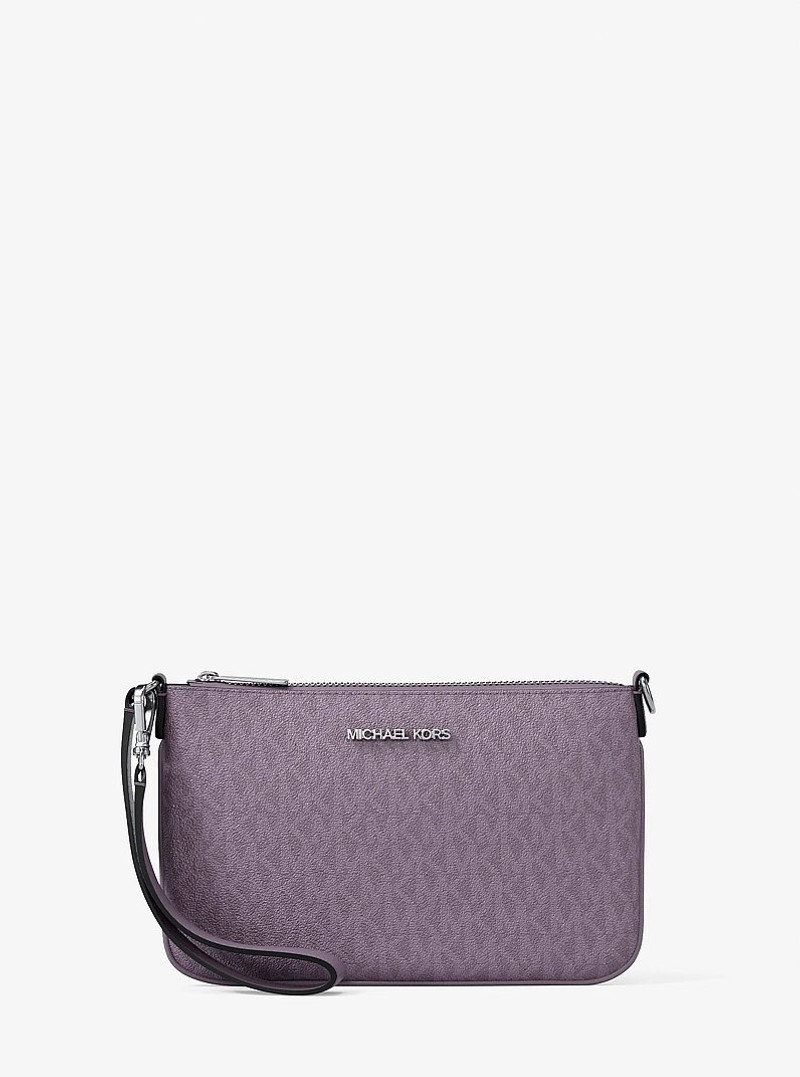 Jet Set Small Signature Logo Convertible Wristlet 4