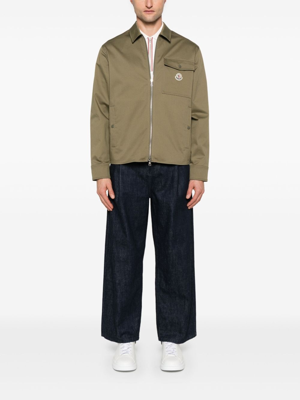 zip-up shirt jacket - 2