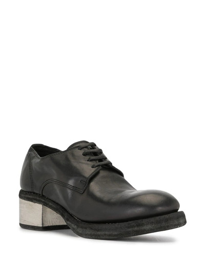 Guidi contrast heel lace-up shoes outlook