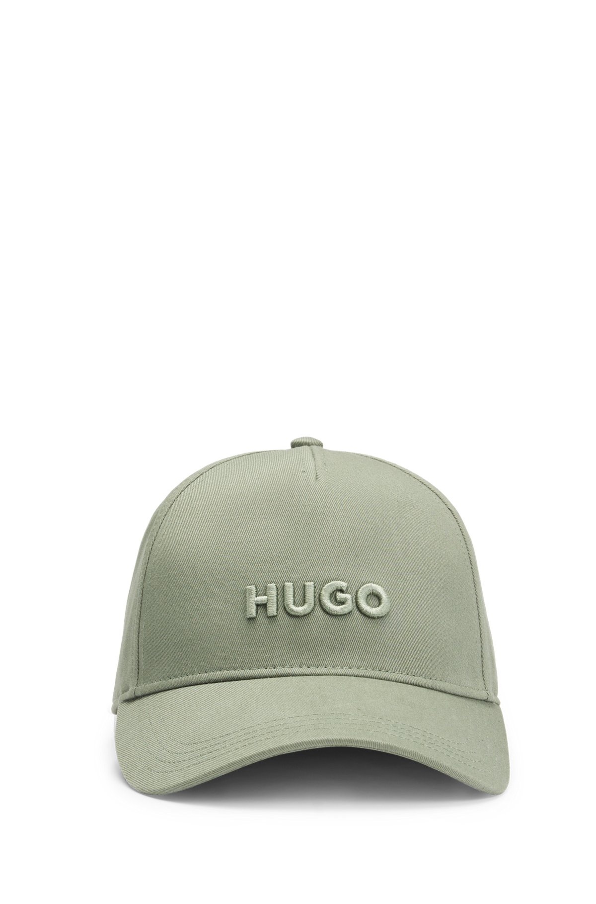 COTTON-TWILL CAP WITH LOGO ON FRONT AND VISOR - 2