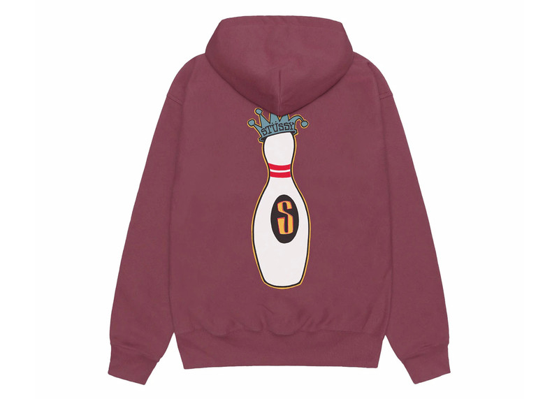 Stüssy Stussy Kingpin Zip Hoodie Oxblood outlook