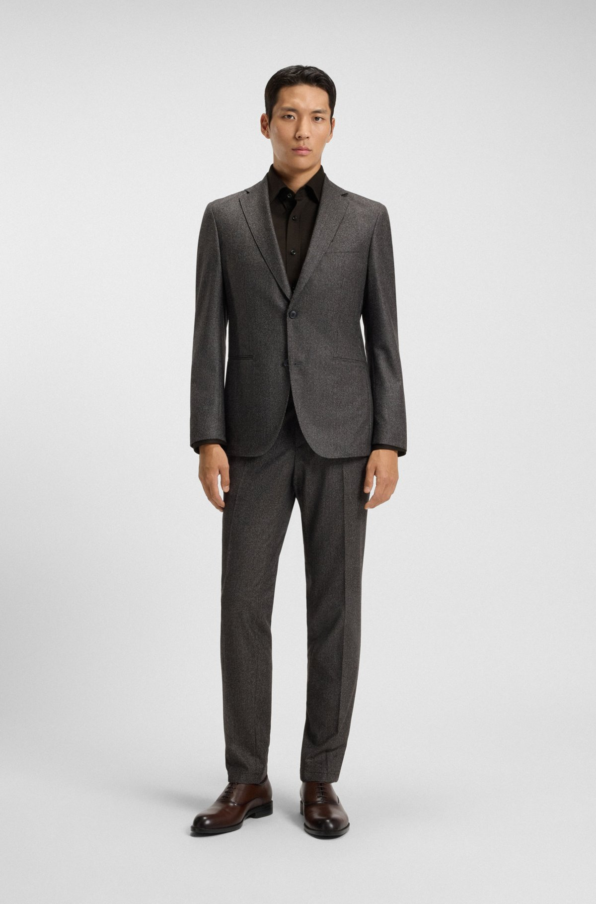 SLIM-FIT SHIRT IN MERCERISED COTTON - 4
