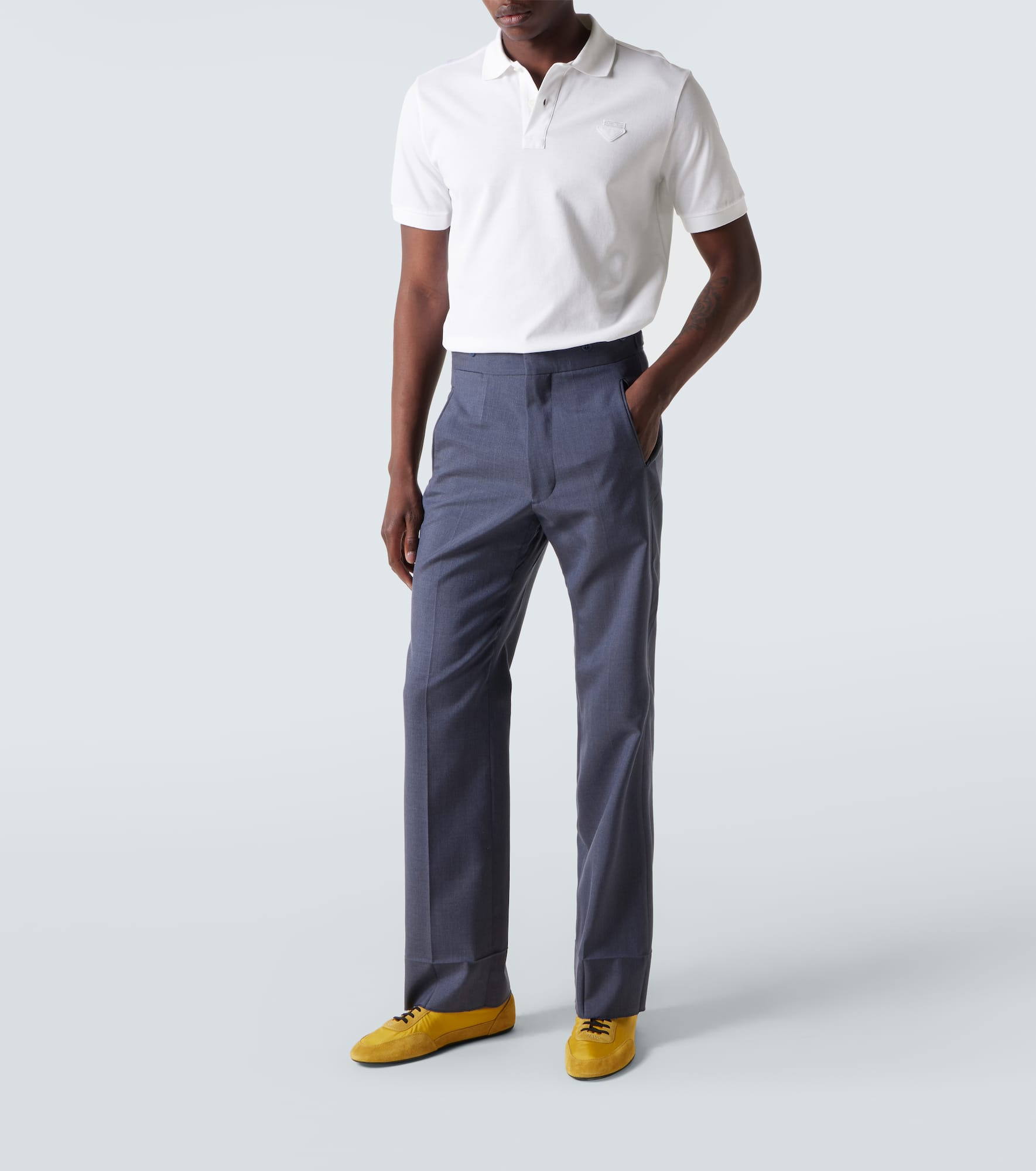 Cotton piqué polo shirt - 2