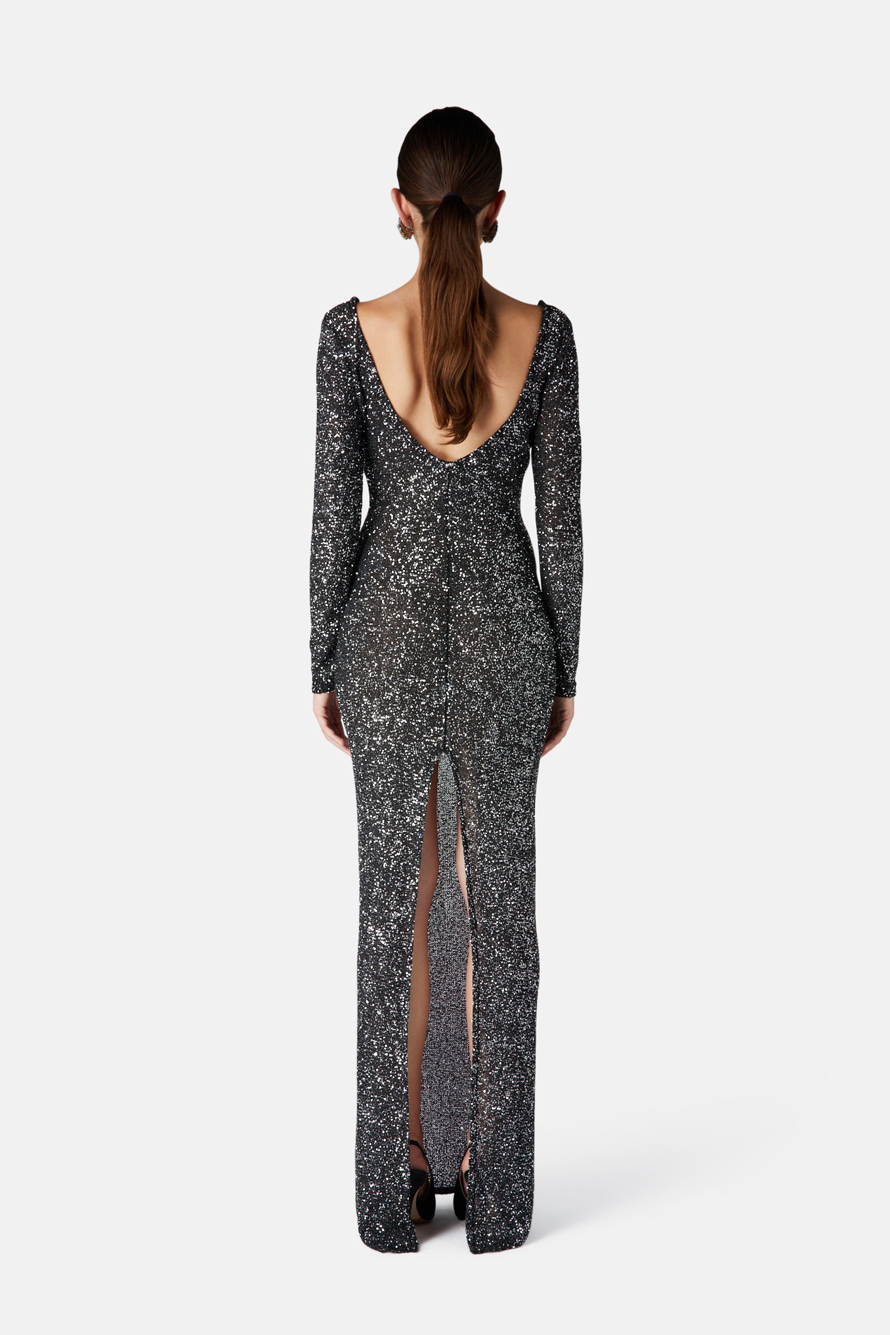 SEQUIN LONG DRESS - 4