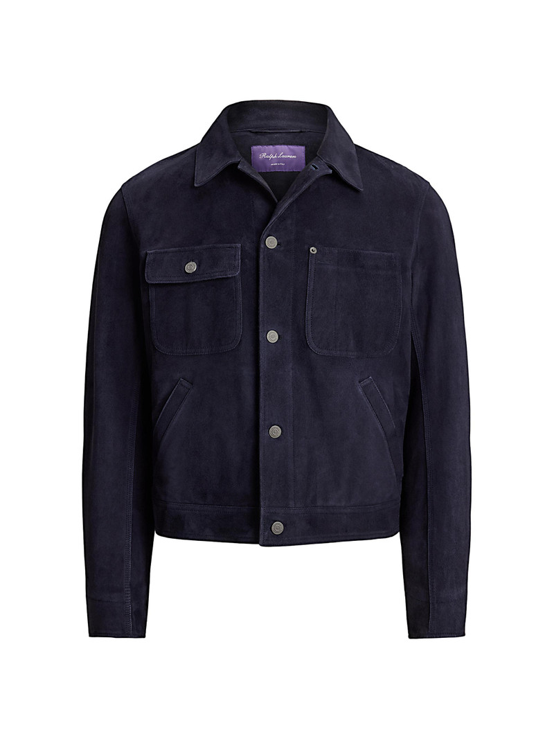 Men's Suede Jacket - Classic Chairman Navy 1