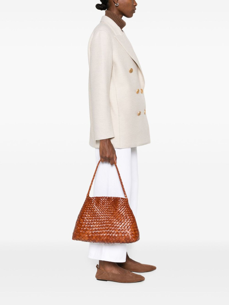 DRAGON DIFFUSION woven-leather shoulder bag outlook