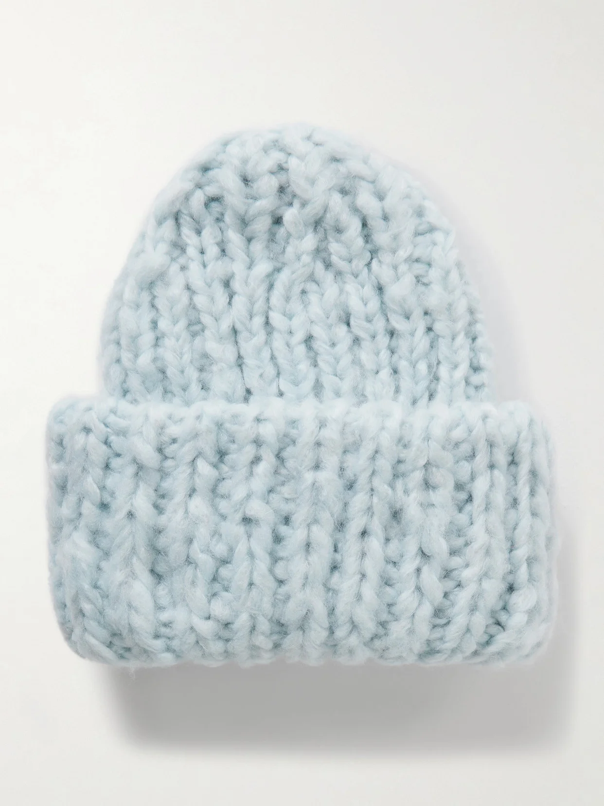 Lumi Ribbed Cashmere Beanie - 1