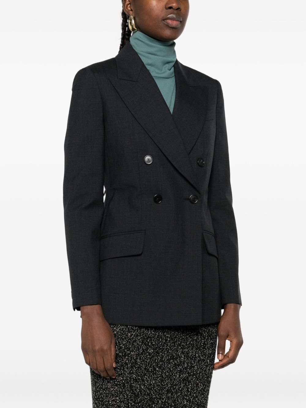 notched-lapels blazer - 3