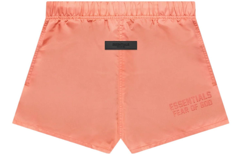 ESSENTIALS Fear of God Essentials FW22 Nylon Running Shorts Coral FOG-SS22-589 outlook