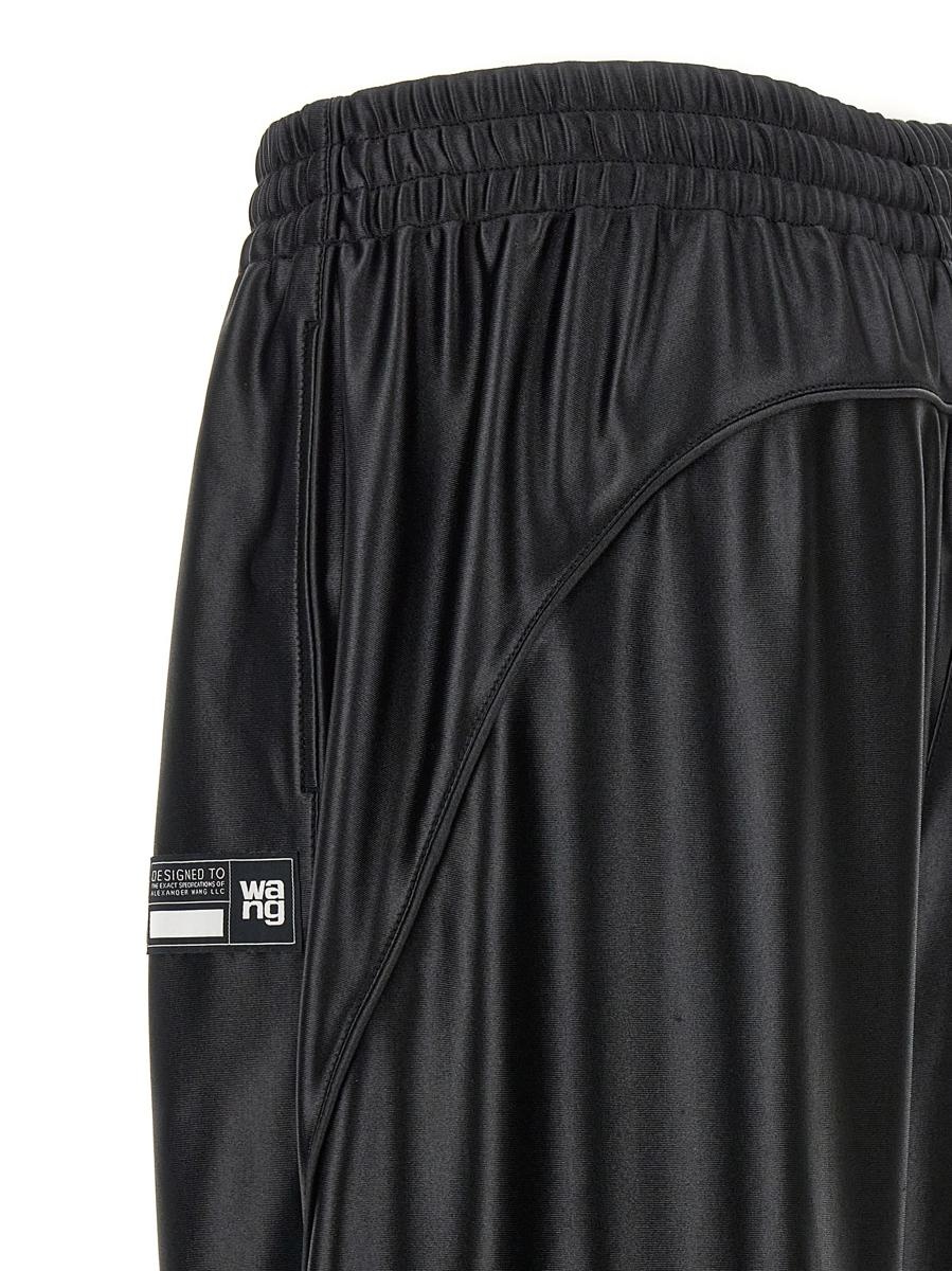 T By Alexander Wang Logo Label Trousers - 4