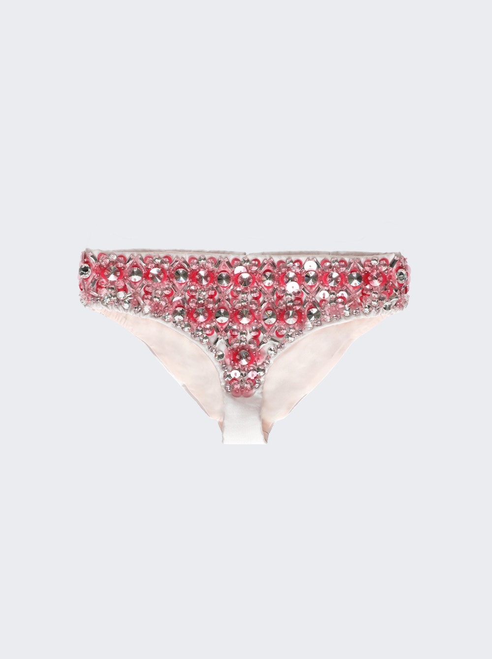 Embroidered Silk Bottoms Opal - 1