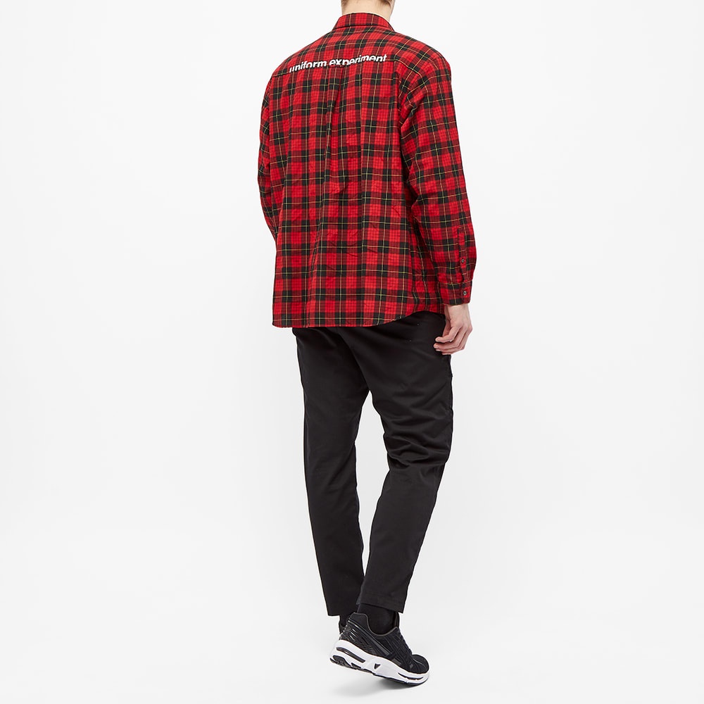 Uniform Experiment Baggy Regular Collar Check Shirt - 6