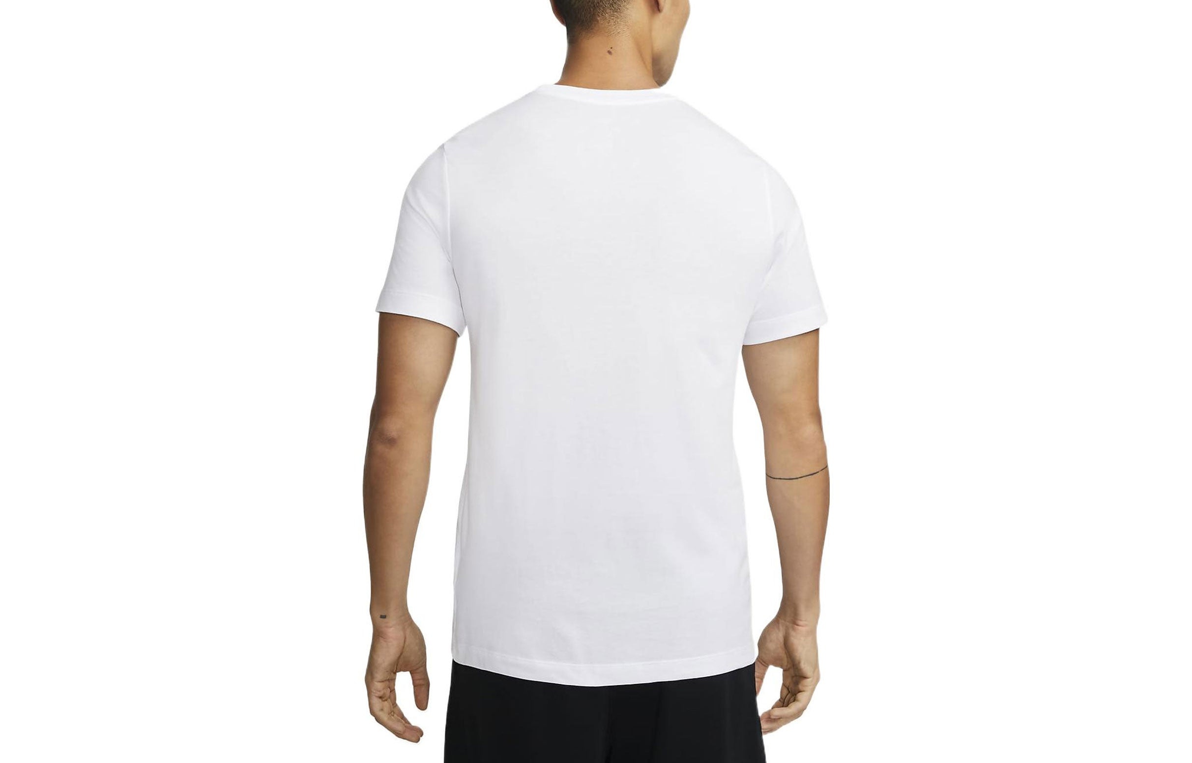 Men's Nike Lebron James Lion Pattern Round Neck Pullover Short Sleeve White T-Shirt DM2468-100 - 2