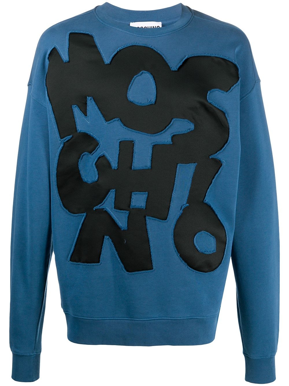 appliqué-logo cotton sweatshirt - 1