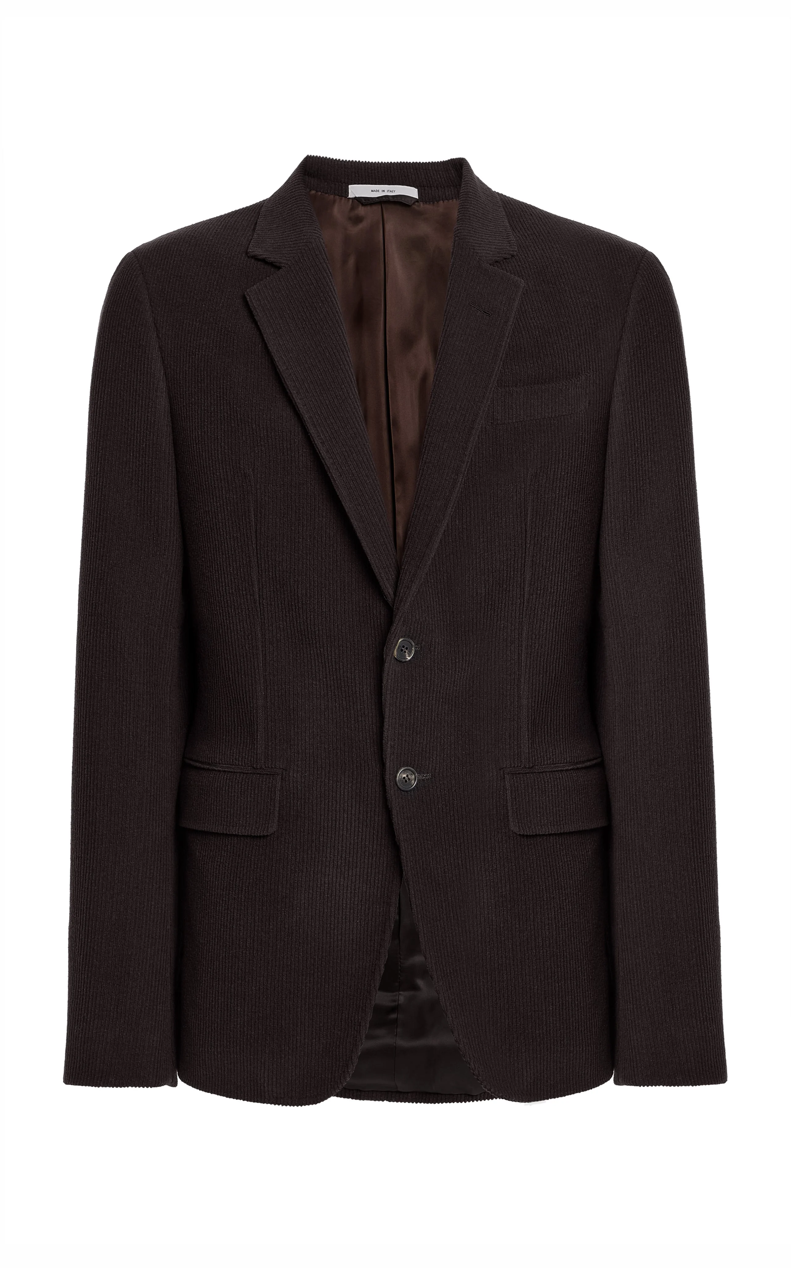 Irving Jacket in Chocolate Cashmere Corduroy - 1