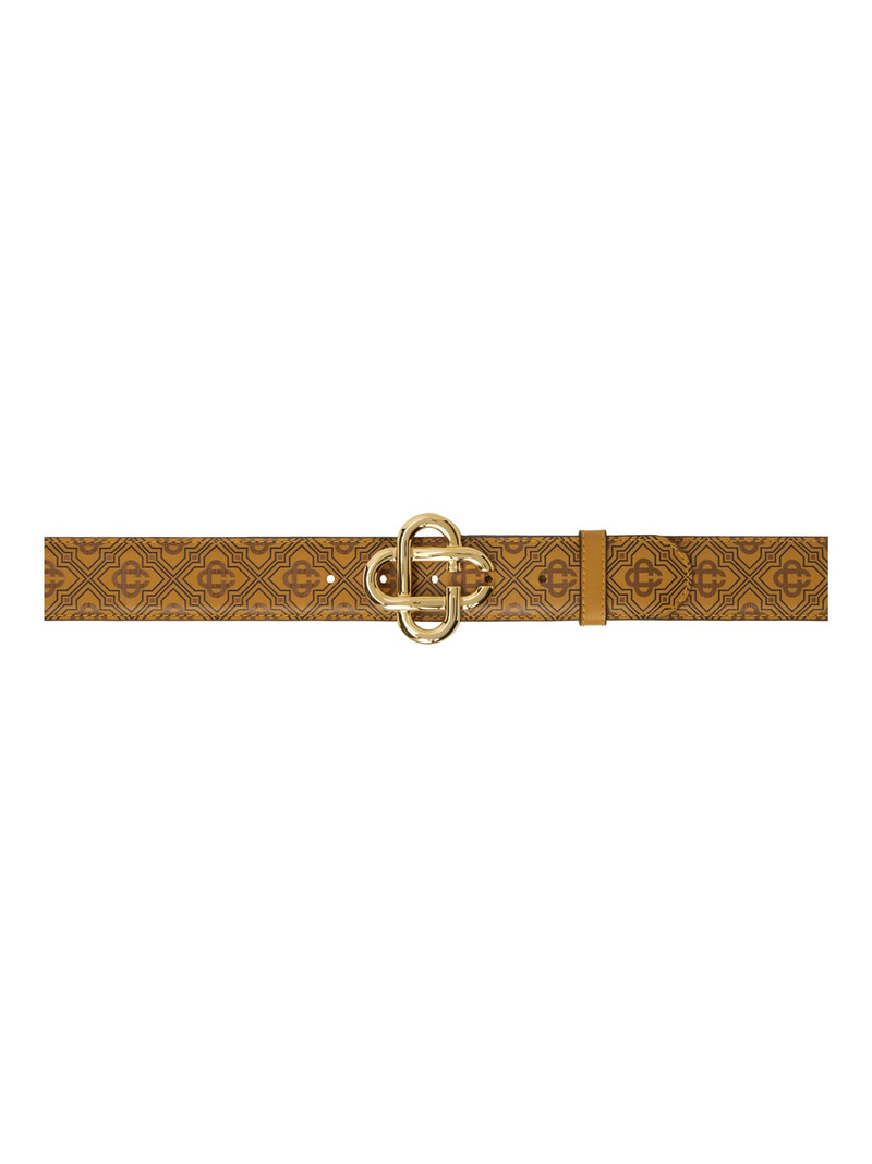 Tan Monogram CC Belt 1