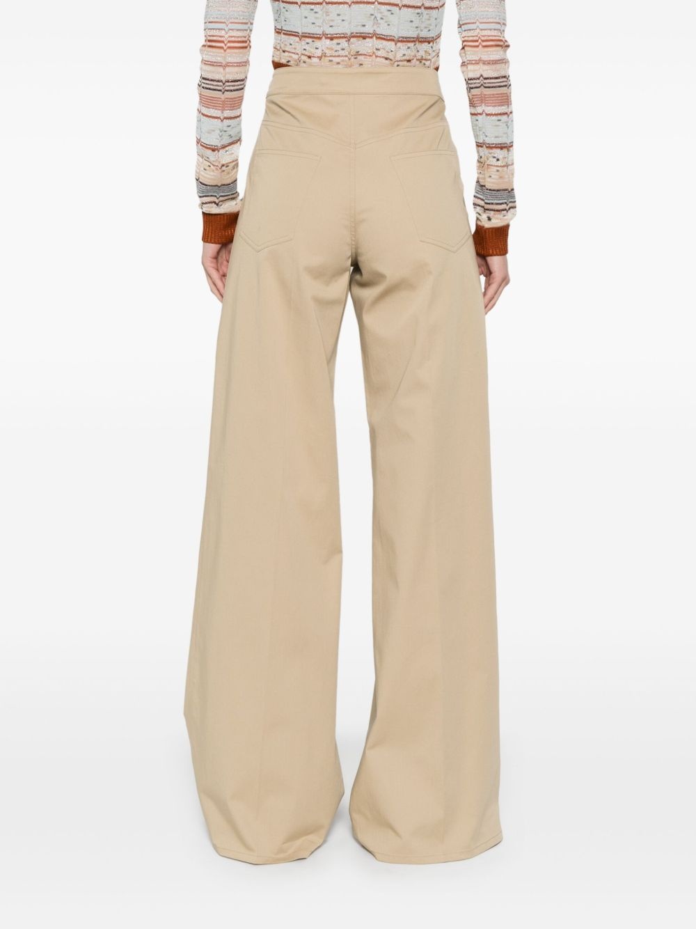 panel-detail trousers - 4