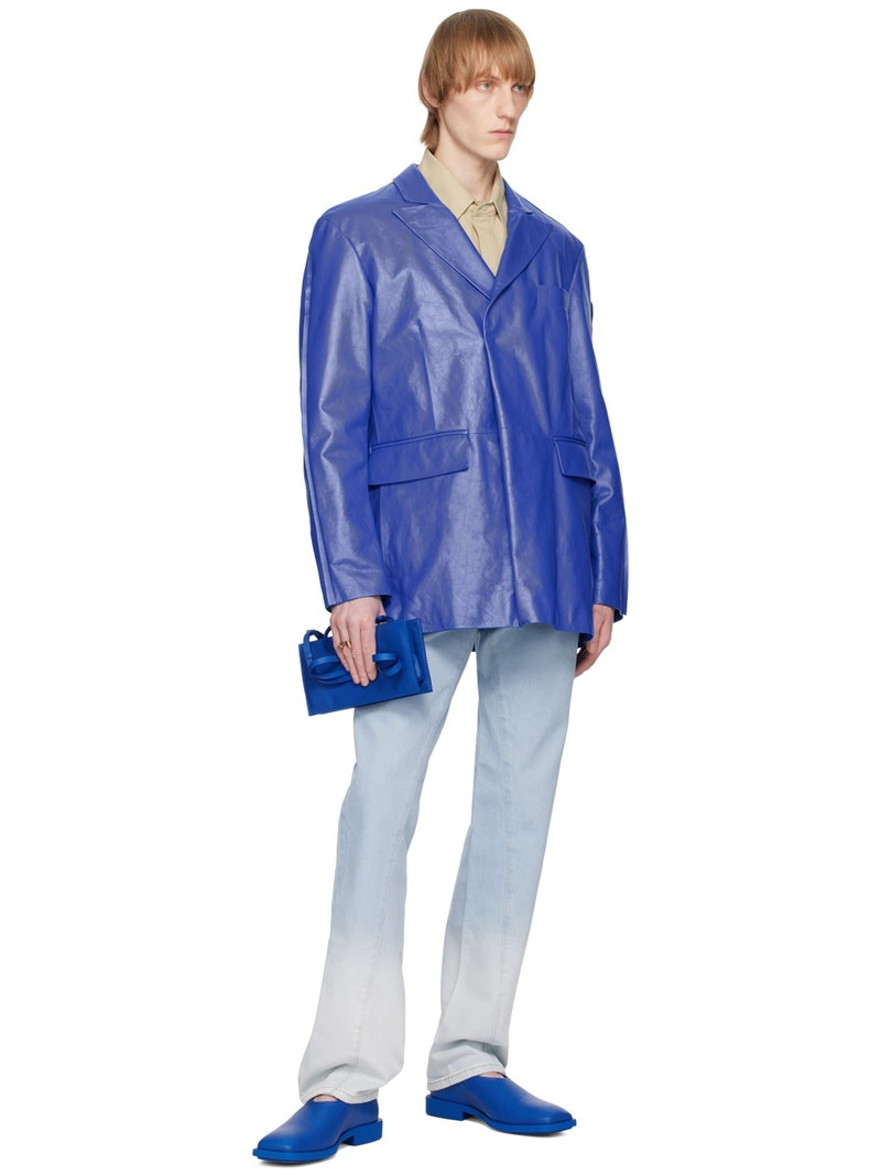 ecco.kollektive Blue Bianca Saunders Edition Maggoty Loafers outlook