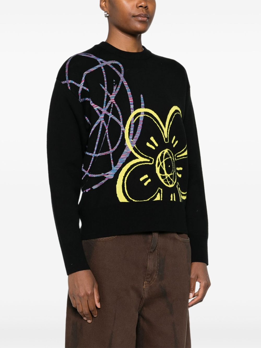 x Futura 2000 flower-print sweater - 3
