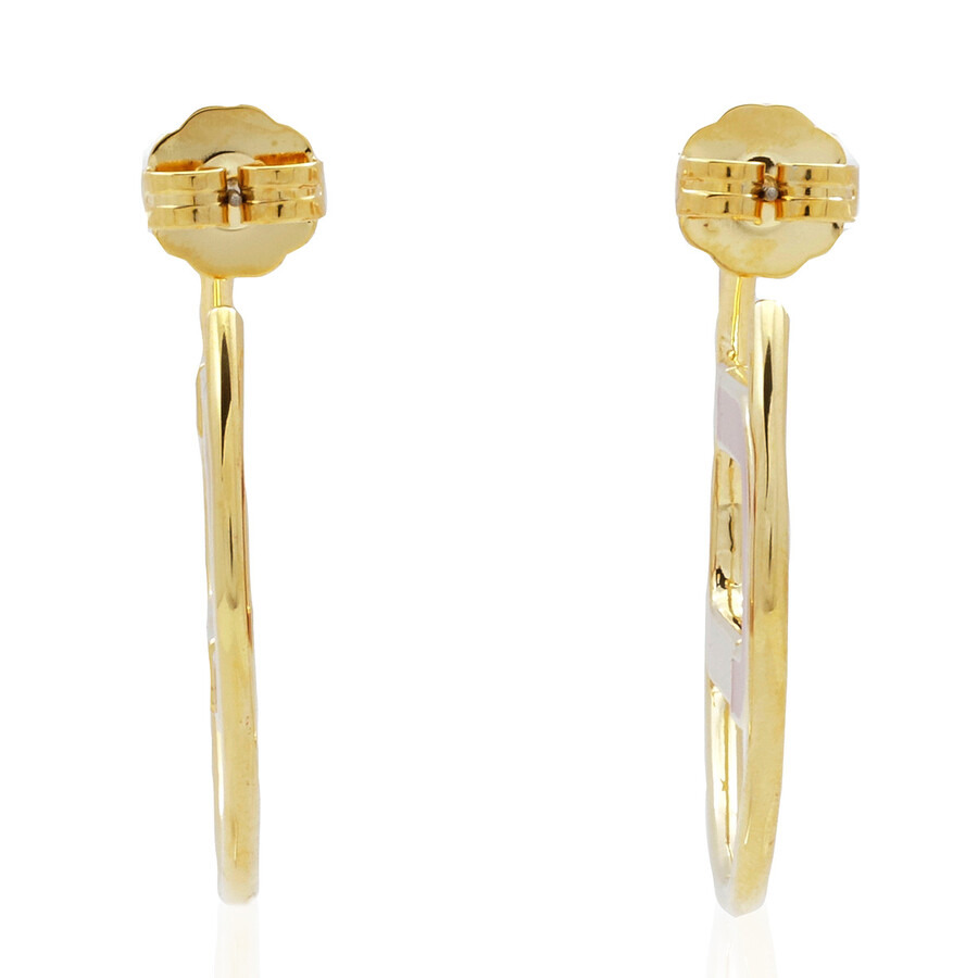 Marc Jacobs Ladies True Red / Multicolor / Gold Large Hoop Earrings - 4